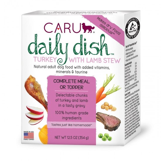 Daily Dish Turkey With Lamb Stew for Dogs - Caru Dog Food