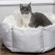 Cute Waterproof Winter Warm Cat Bed Plush Soft Pet Dog Round Nest